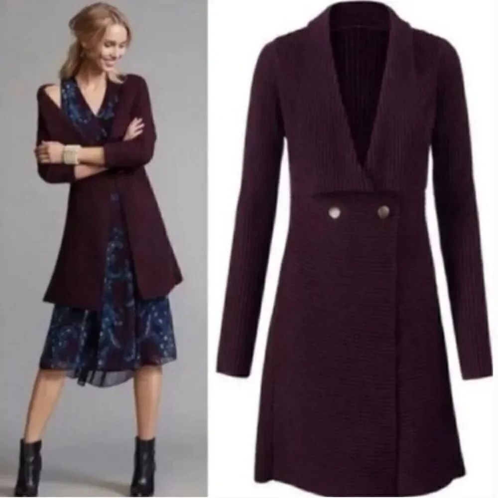 Cabi #3350 Regal Longline Duster Mulberry Cardigan size s